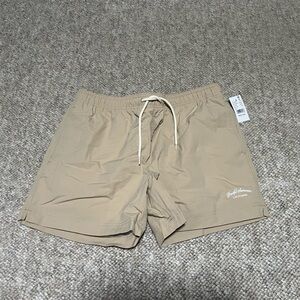 Men's Tan Swim Shorts Pac Sun